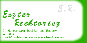 eszter rechtorisz business card